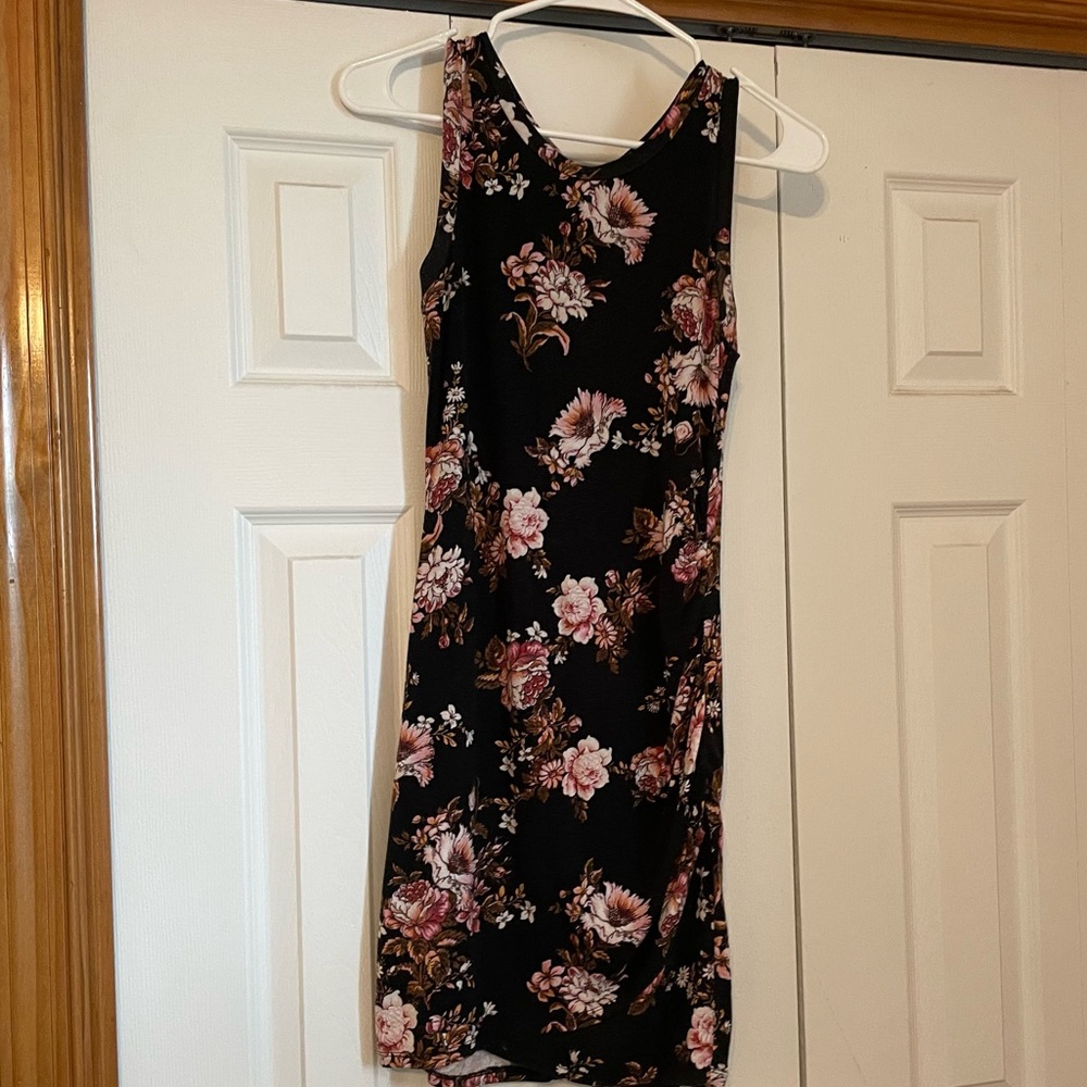 Floral Mini Body Con Dress